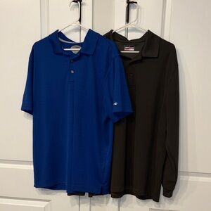 Grand Slam Royal Blue and Charcol golf Polo Shirts